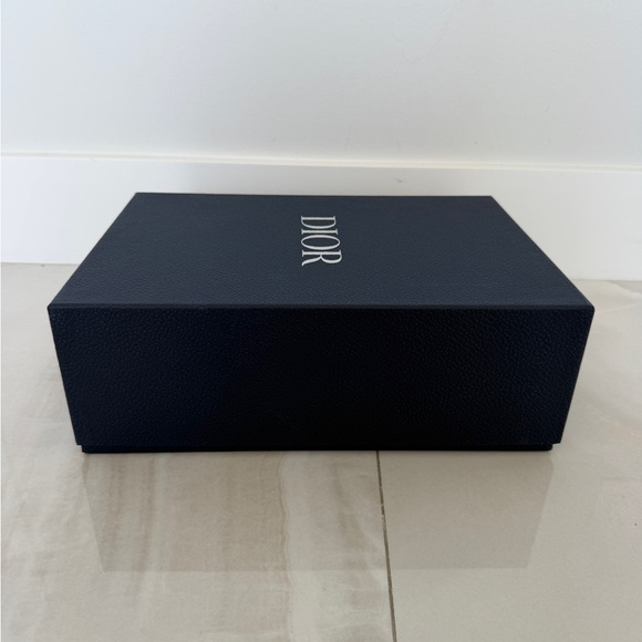 Dior Large Navy Blue And Silver Gift Box Shoebox with Window - Picture 5 of 13